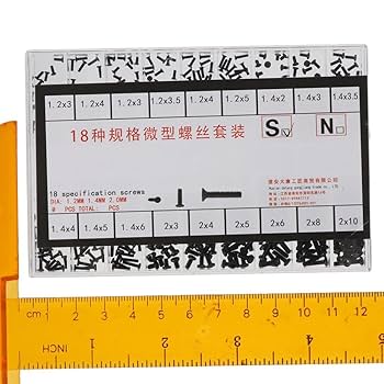 みねさま専用ページ Amazon | 小型ネジ詰め合わせキット、18種類のM1.2 / M1.4 / M2